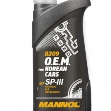 Трансмиссионное масла  для АКПП MANNOL O.E.M. 8209 for Korean cars ATF SP-III