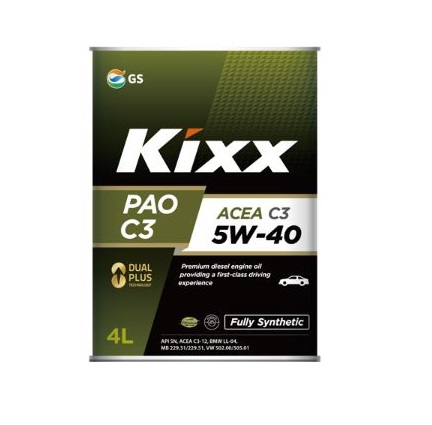 Масло моторное Kixx PAO  C3 5W-40