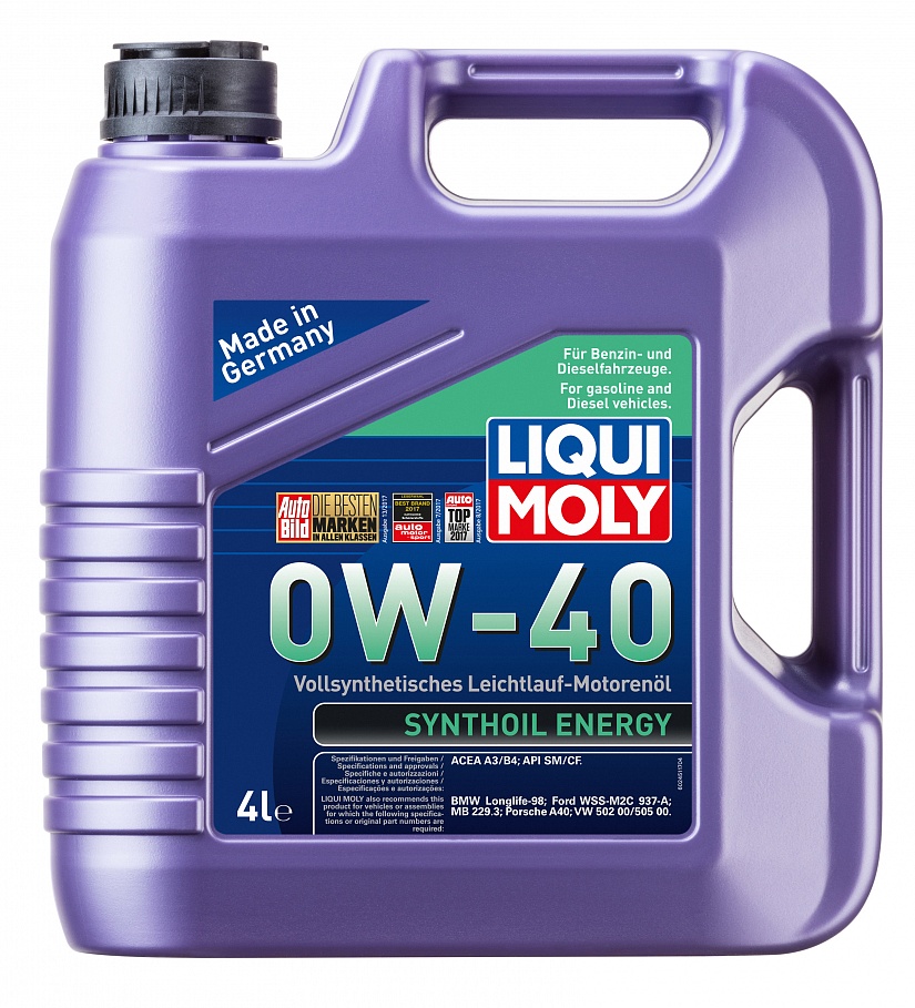 Синтетическое моторное масло Synthoil Energy 0W-40