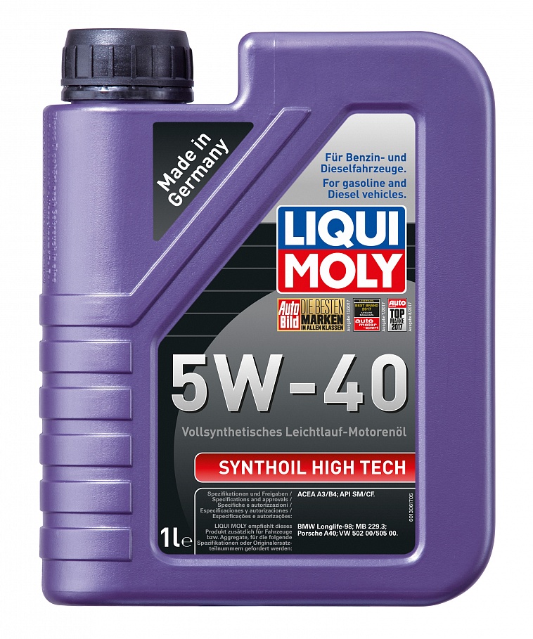 Синтетическое моторное масло Synthoil High Tech 5W-40